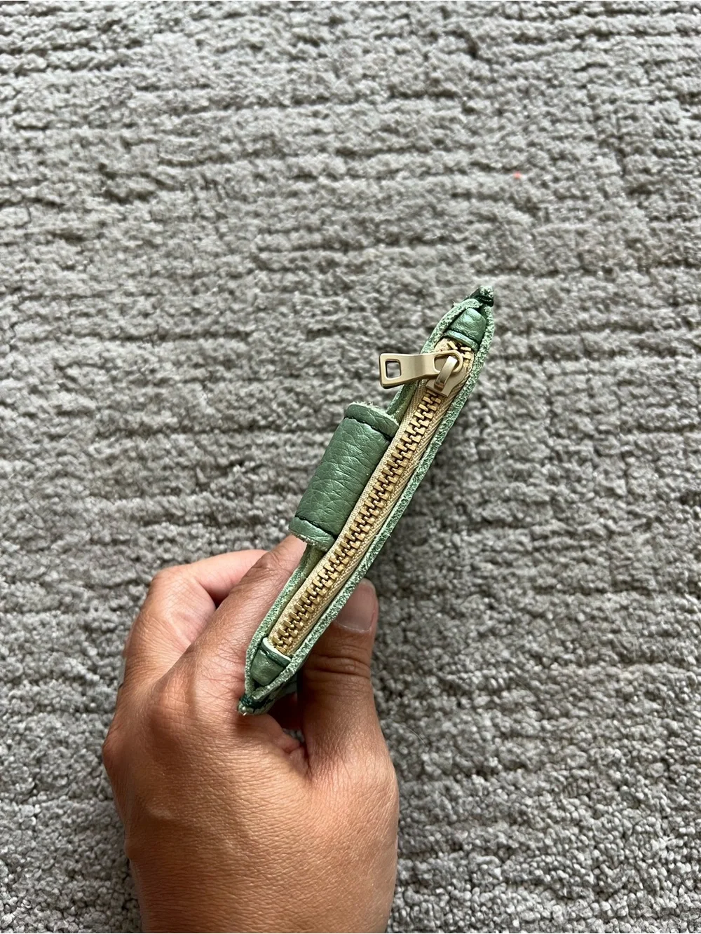 Portland Leather Metallic Green Sabrina Wallet